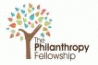 Philanthrop Fellowship logo of outstretetched had which can aslo be seen as trunk of a tree surrounded by leaves